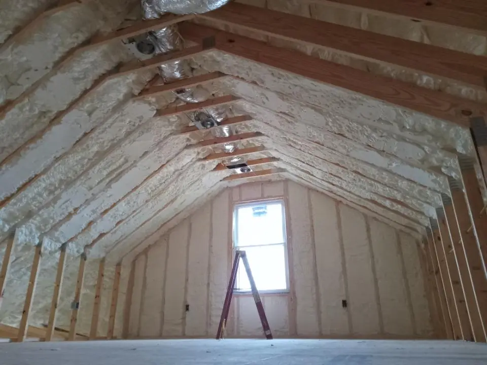 Spray foam roofing application for Crawl Space Insulation project in Genesee